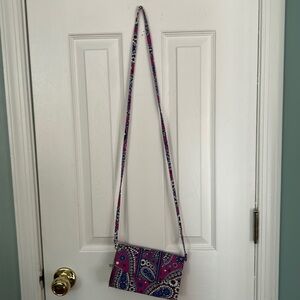 vera bradley pink purple paisley Crossbody Bag Purse